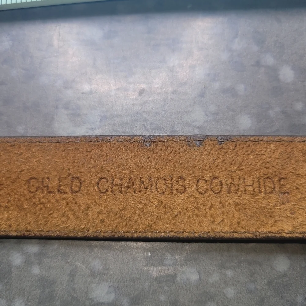 Oiled Chamois Cowhide Belt